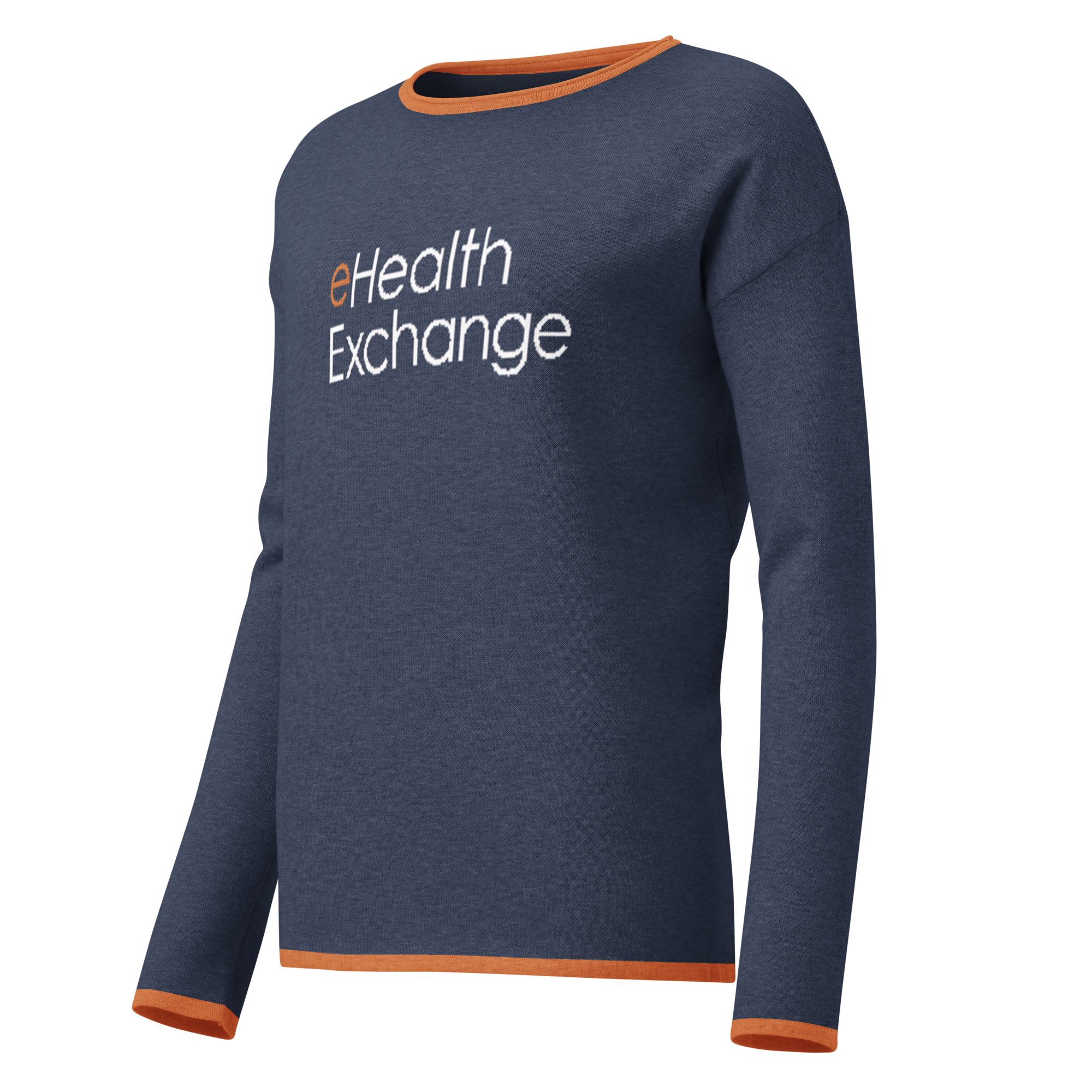 Blue Knitted Logo Sweater - Women’s - Image 2