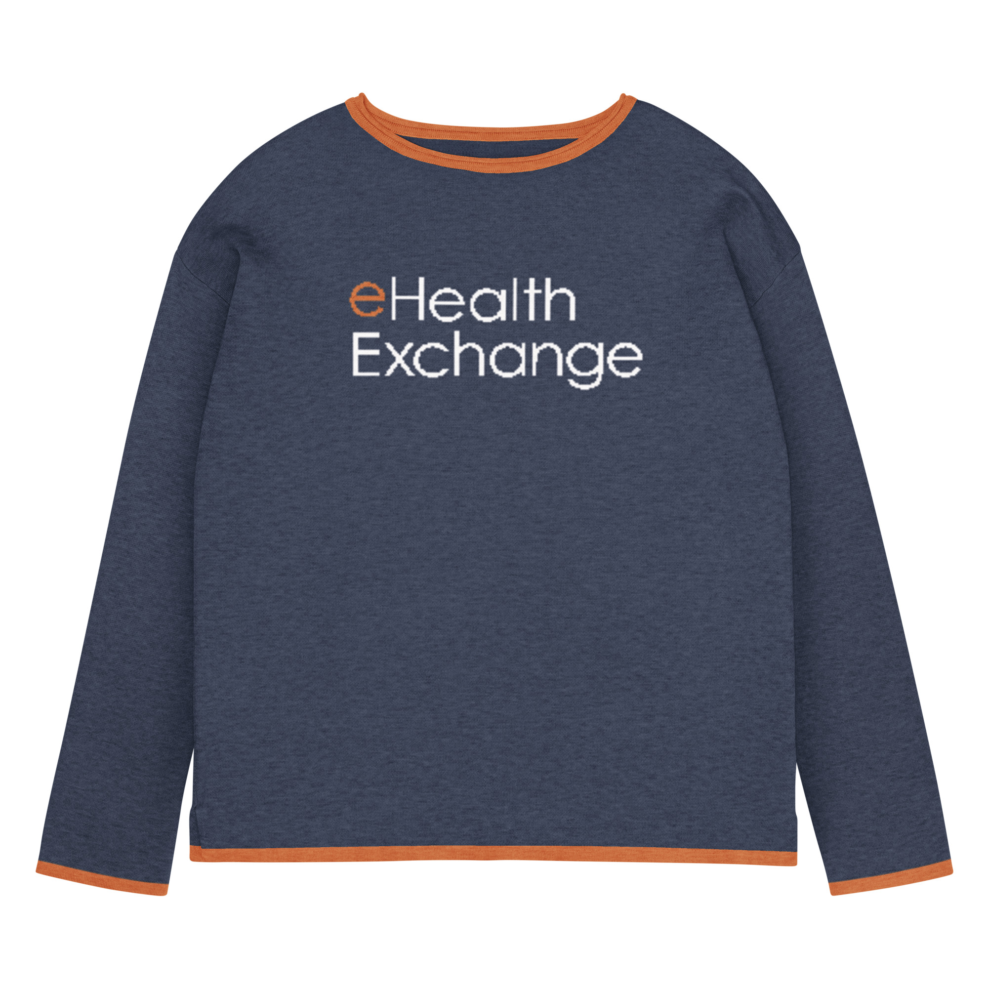 Blue Knitted Logo Sweater - Women’s